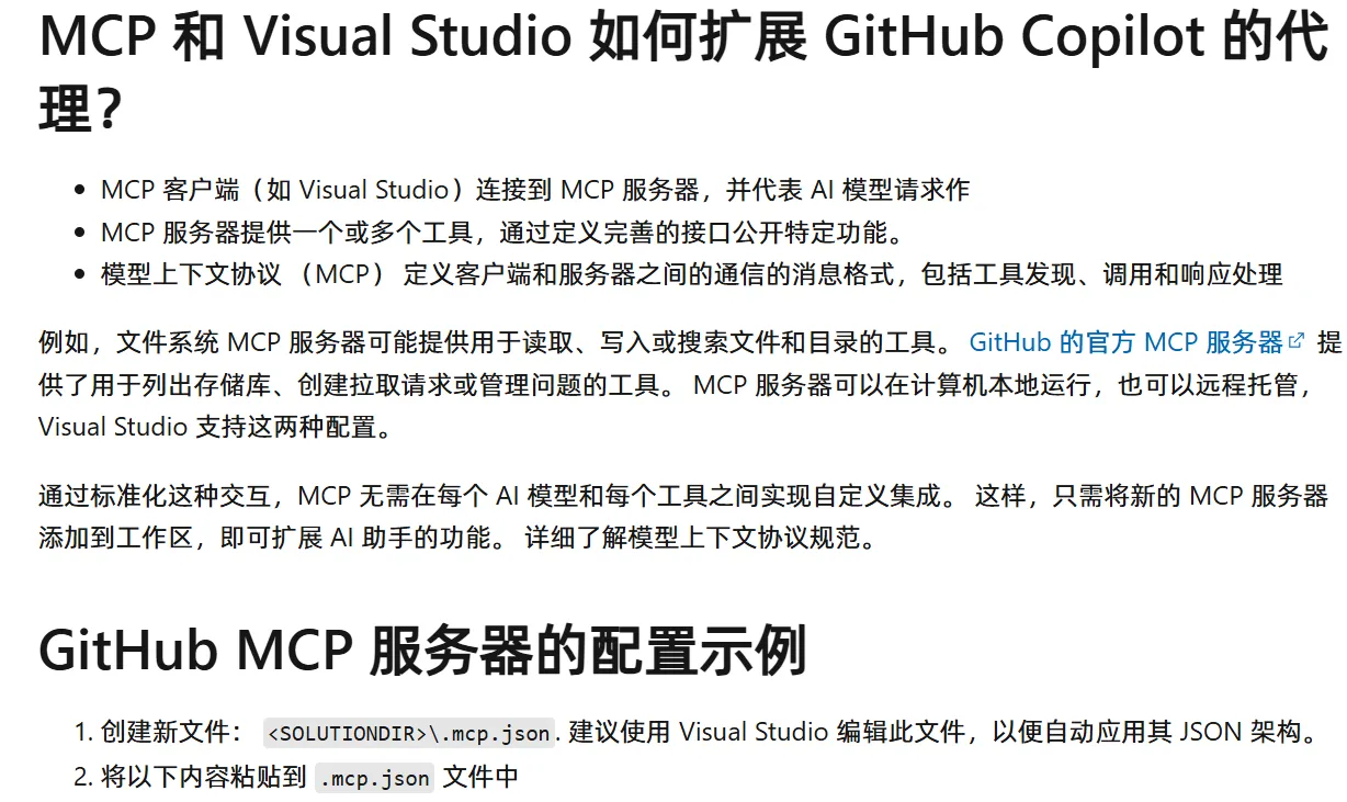 Visual Studio MCP配置文件位置